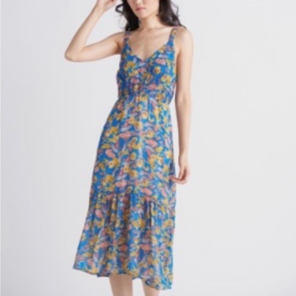 BLACK TAPE BRIGHT FLORAL MAXI WOMENS MEDIUM